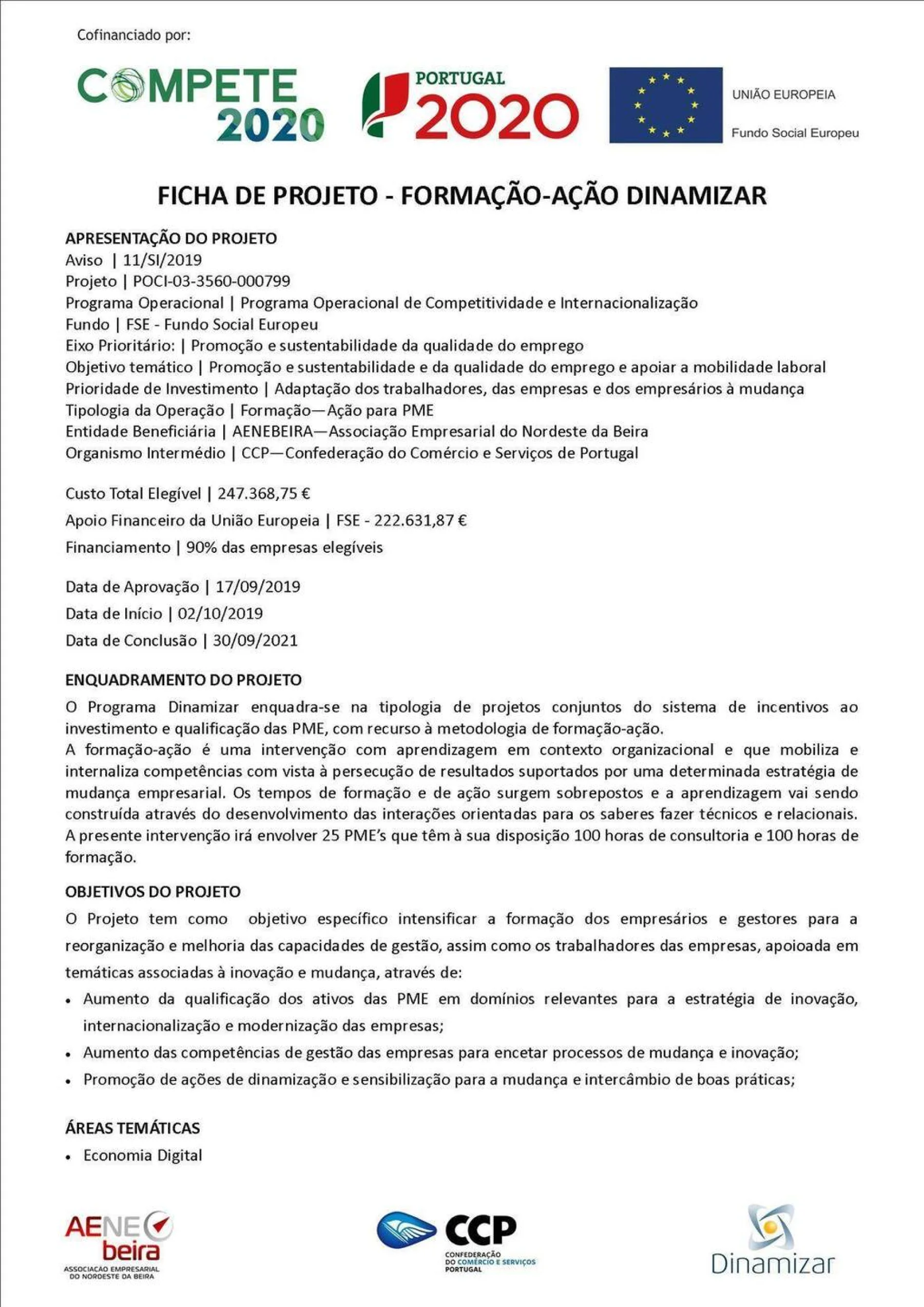 Ficha de projeto Dinamizar