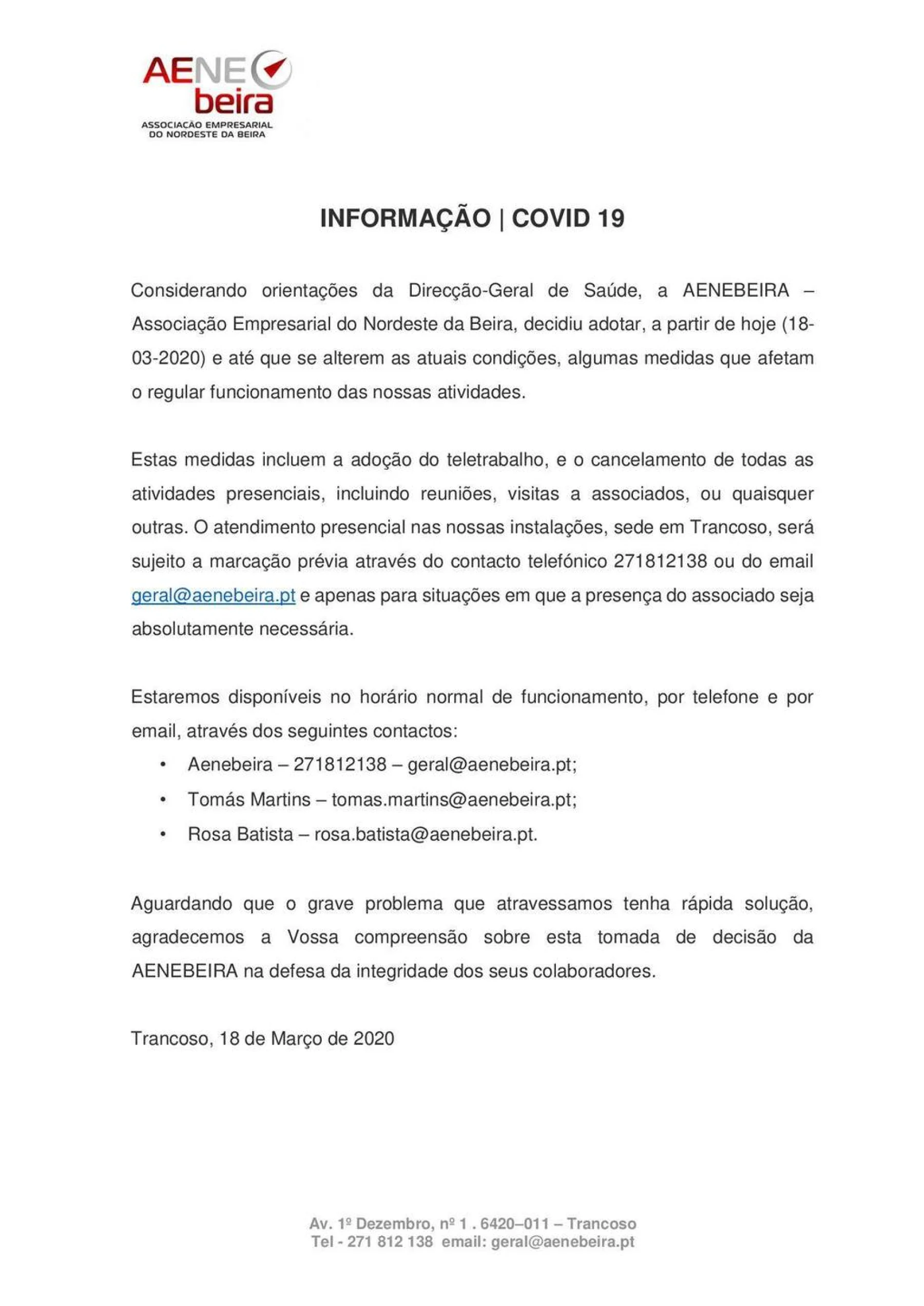Informação Covid-19