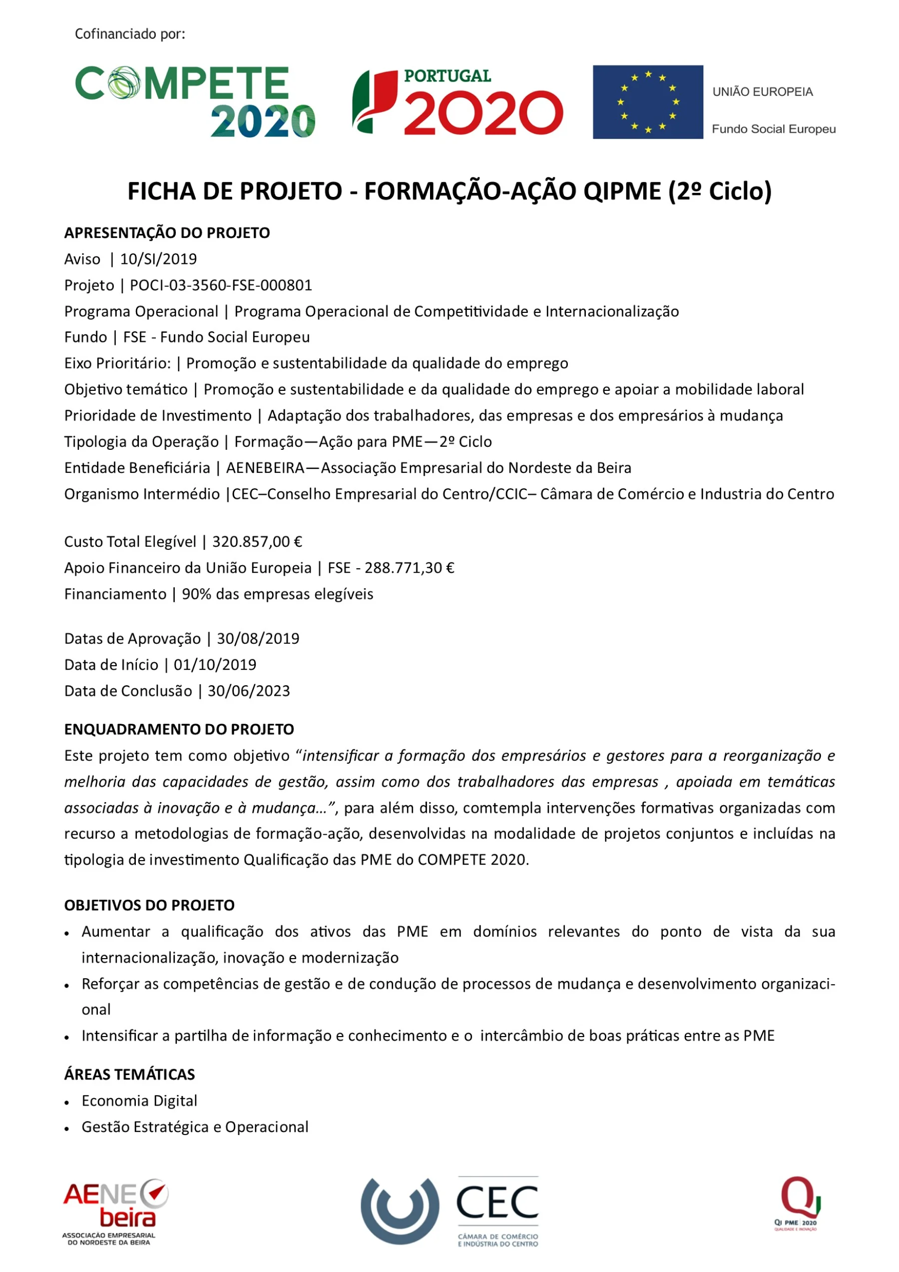 Ficha de Projeto – Formação Ação QIPME 2020 (2º Ciclo)